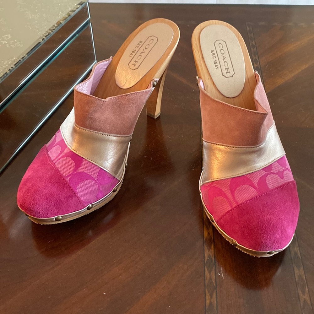 Coach Katy Clog heel size 9.5 Brand New